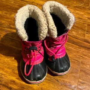 Sorel Pink Girls Winter Boots
